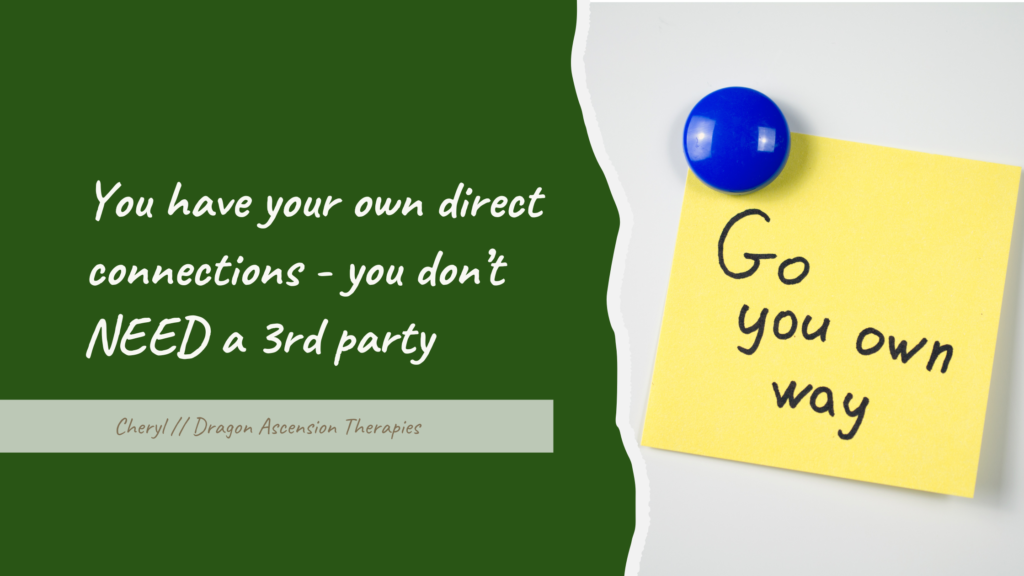 A blog about your own direct connections to energies without the need for a third party